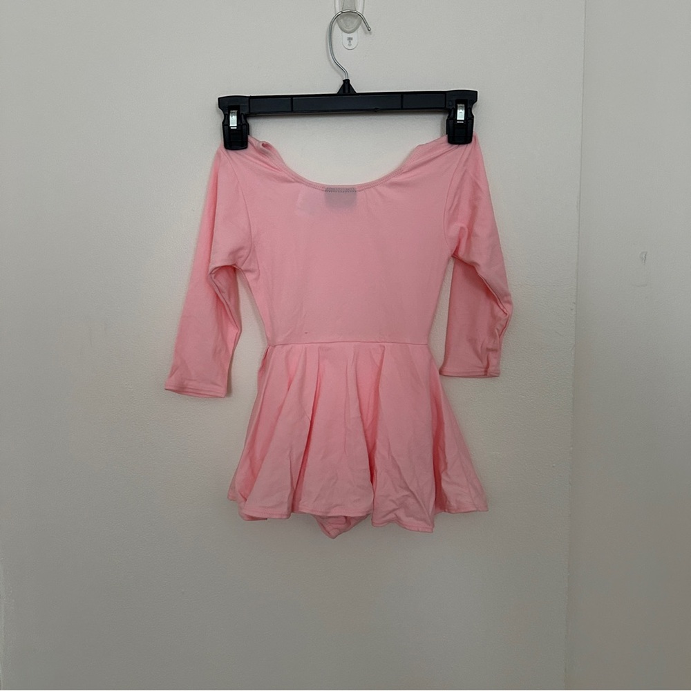 Jacques Moret Girl's Pink Dance Ballet Leotard with Skirt - Picture 4 of 4